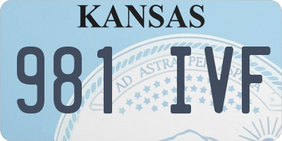KS license plate 981IVF