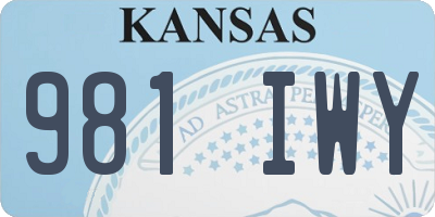 KS license plate 981IWY
