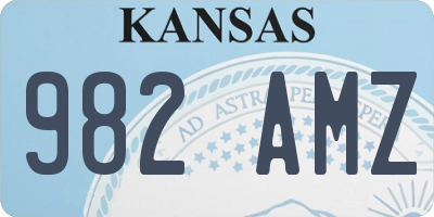 KS license plate 982AMZ
