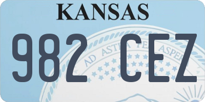 KS license plate 982CEZ