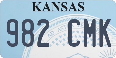 KS license plate 982CMK