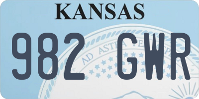 KS license plate 982GWR