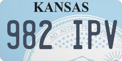 KS license plate 982IPV
