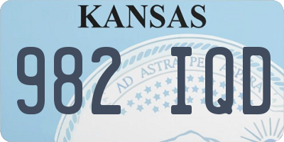 KS license plate 982IQD