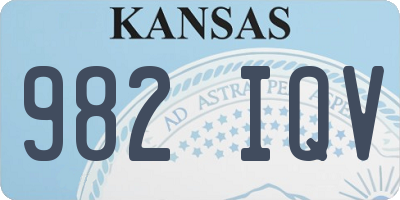 KS license plate 982IQV