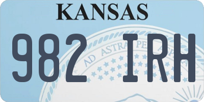 KS license plate 982IRH