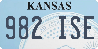 KS license plate 982ISE