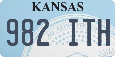 KS license plate 982ITH