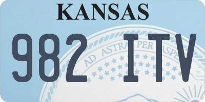 KS license plate 982ITV