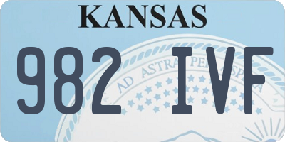 KS license plate 982IVF