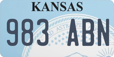 KS license plate 983ABN
