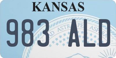 KS license plate 983ALD