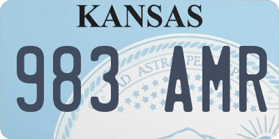 KS license plate 983AMR