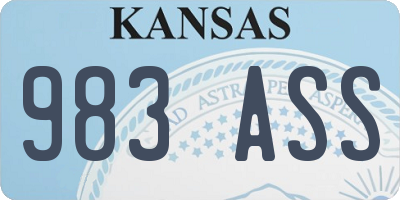 KS license plate 983ASS
