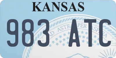 KS license plate 983ATC