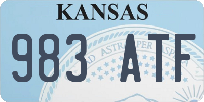 KS license plate 983ATF