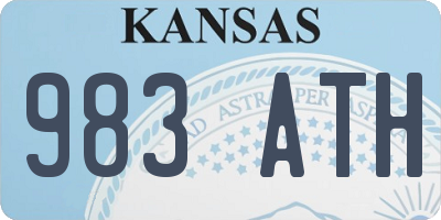 KS license plate 983ATH