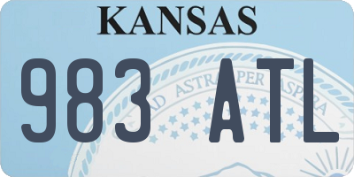 KS license plate 983ATL