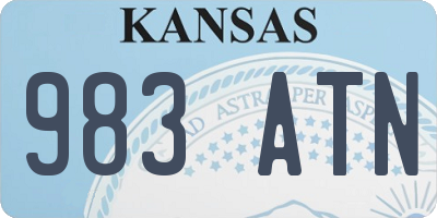 KS license plate 983ATN