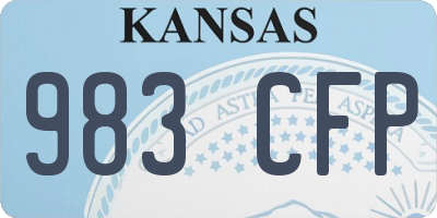 KS license plate 983CFP