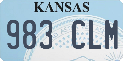 KS license plate 983CLM