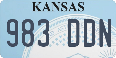 KS license plate 983DDN