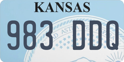 KS license plate 983DDQ
