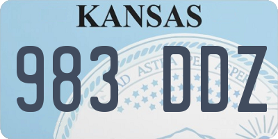KS license plate 983DDZ