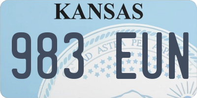 KS license plate 983EUN