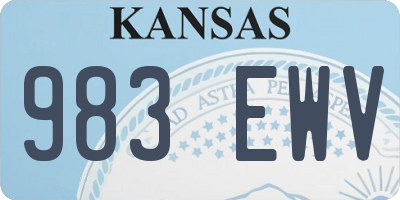 KS license plate 983EWV