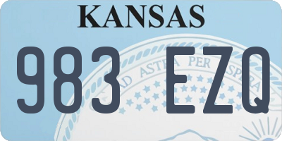 KS license plate 983EZQ