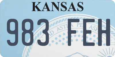 KS license plate 983FEH