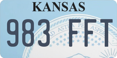 KS license plate 983FFT