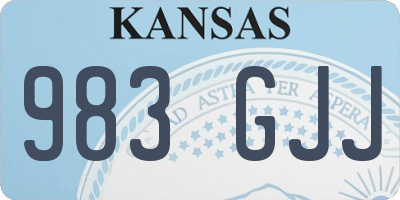 KS license plate 983GJJ