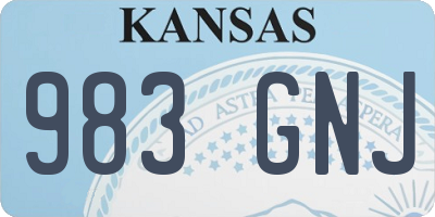 KS license plate 983GNJ