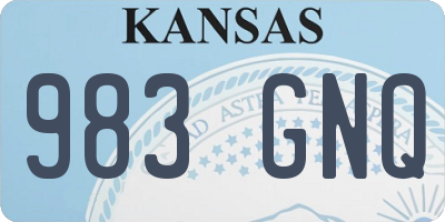 KS license plate 983GNQ