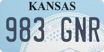 KS license plate 983GNR