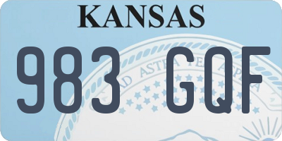 KS license plate 983GQF
