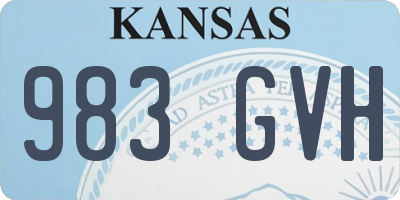 KS license plate 983GVH