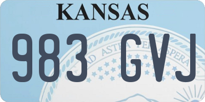 KS license plate 983GVJ