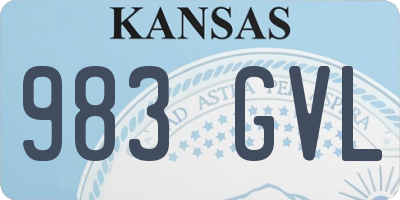KS license plate 983GVL