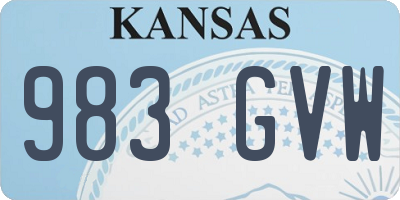 KS license plate 983GVW