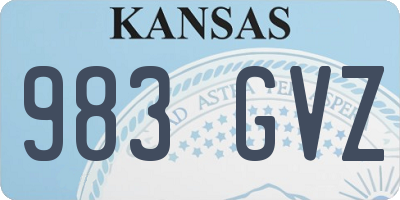 KS license plate 983GVZ
