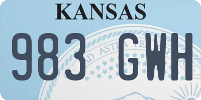 KS license plate 983GWH