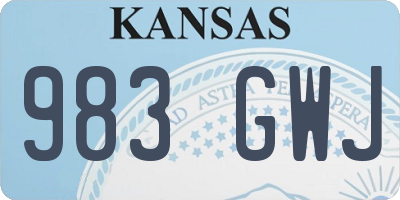 KS license plate 983GWJ