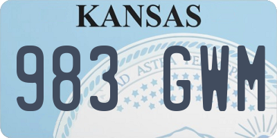 KS license plate 983GWM