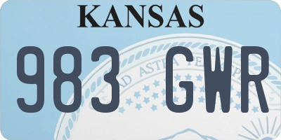KS license plate 983GWR