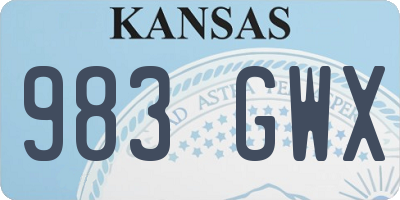 KS license plate 983GWX