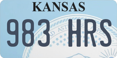 KS license plate 983HRS