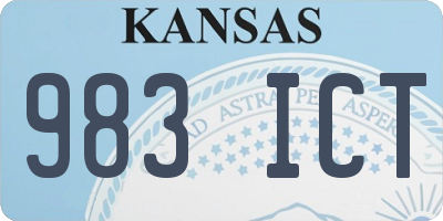KS license plate 983ICT